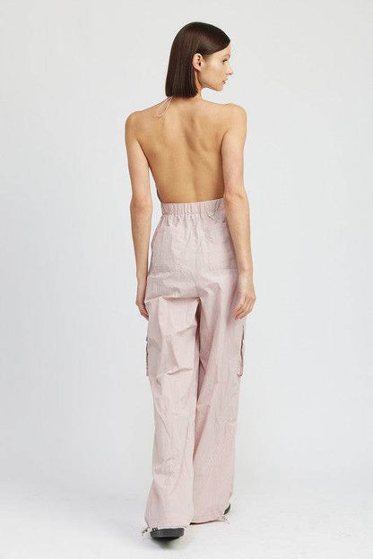 SPAGHETTI STRAP CARGO JUMPSUIT - Shop Style & More | Fresh Looks, Everyday Deals & Free Shipping