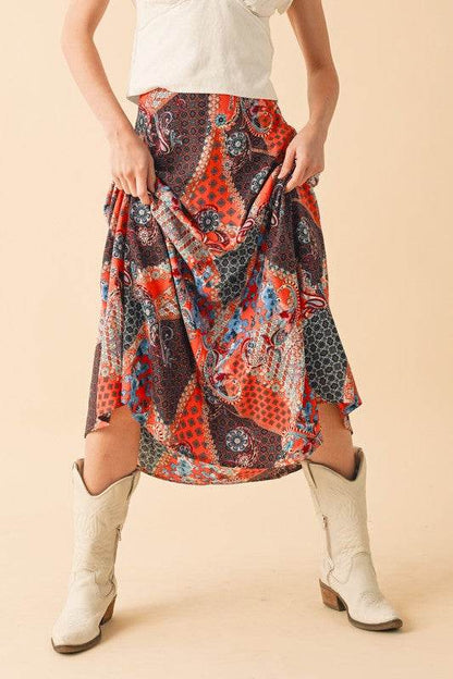 Bradyn Print Skirt - Shop Style & More | Fresh Looks, Everyday Deals & Free Shipping