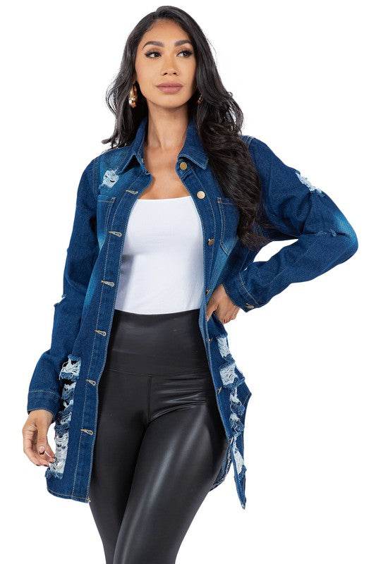 SEXY DENIM JACKET DRESS - Shop Style & More | Fresh Looks, Everyday Deals & Free Shipping