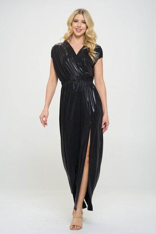 Made in USA Sleeveless Metallic Maxi Dress - Shop Style & More | Fresh Looks, Everyday Deals & Free Shipping
