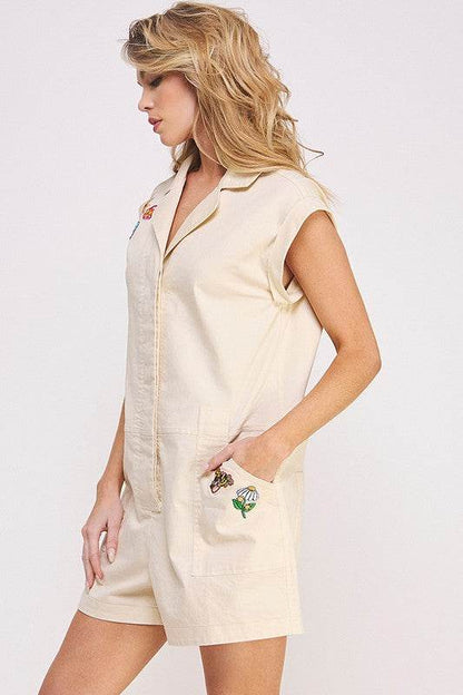 COTTON TWILL UTILITY ROMPER - Shop Style & More | Fresh Looks, Everyday Deals & Free Shipping