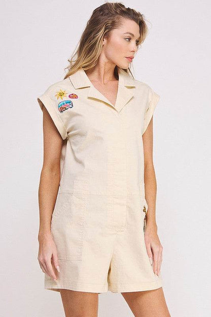 COTTON TWILL UTILITY ROMPER - Shop Style & More | Fresh Looks, Everyday Deals & Free Shipping