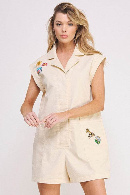 COTTON TWILL UTILITY ROMPER - Shop Style & More | Fresh Looks, Everyday Deals & Free Shipping