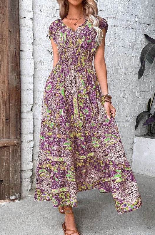 Floral V Neck Dress - Shop Style & More | Fresh Looks, Everyday Deals & Free Shipping