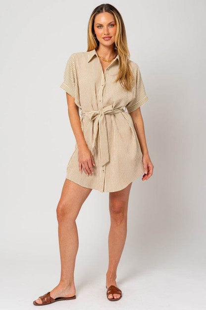 Half Sleeve Button Down Shirt Dress - Shop Style & More | Fresh Looks, Everyday Deals & Free Shipping