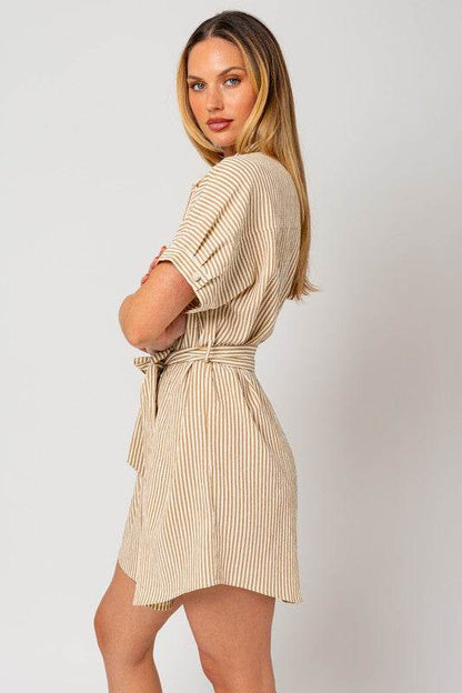 Half Sleeve Button Down Shirt Dress - Shop Style & More | Fresh Looks, Everyday Deals & Free Shipping
