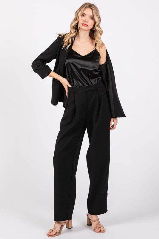 High-Waisted Pleated Slacks - Shop Style & More | Fresh Looks, Everyday Deals & Free Shipping