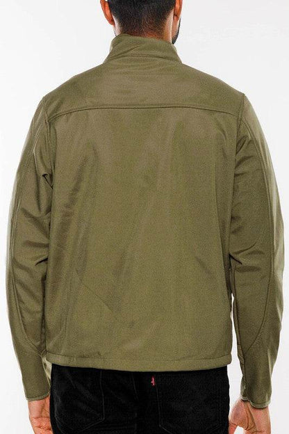 Mens Solid Soft Shell Storm Tech Jacket Coat - Shop Style & More | Fresh Looks, Everyday Deals & Free Shipping