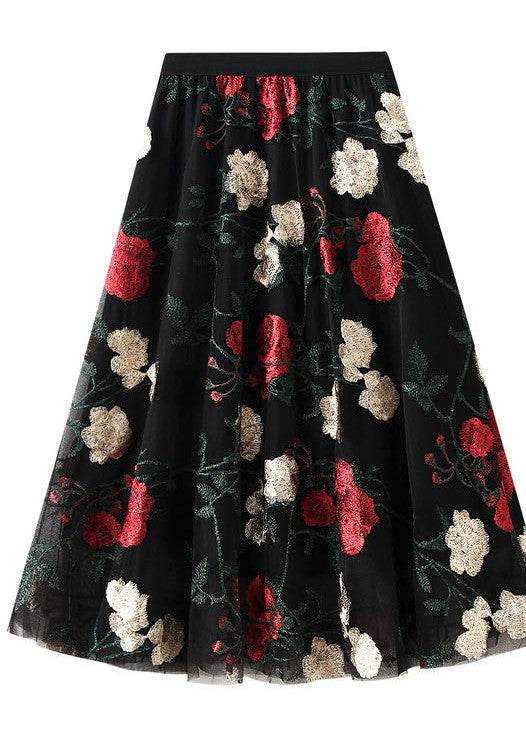 Rose Pattern Midi Skirt - Shop Style & More | Fresh Looks, Everyday Deals & Free Shipping