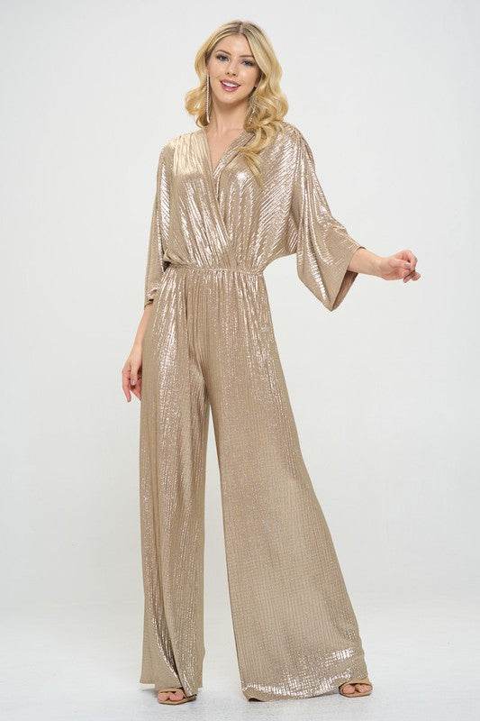 Kimono Sleeve Wide Leg Jumpsuit - Shop Style & More | Fresh Looks, Everyday Deals & Free Shipping