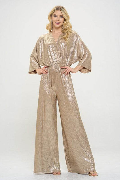 Kimono Sleeve Wide Leg Jumpsuit - Shop Style & More | Fresh Looks, Everyday Deals & Free Shipping