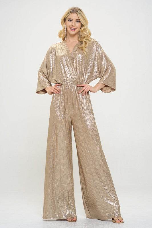 Kimono Sleeve Wide Leg Jumpsuit - Shop Style & More | Fresh Looks, Everyday Deals & Free Shipping