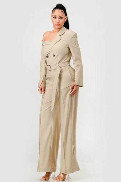 Savannah Elegance Trench Jumpsuit - Shop Style & More | Fresh Looks, Everyday Deals & Free Shipping