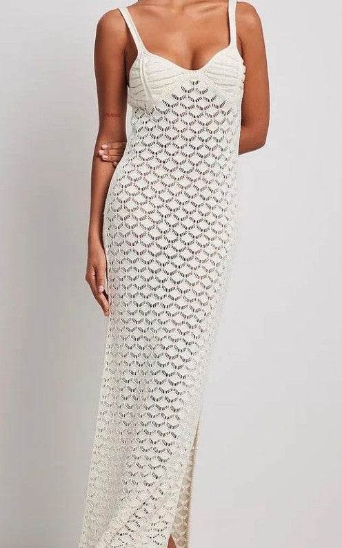 Crochet Knitted Maxi Dress - Shop Style & More | Fresh Looks, Everyday Deals & Free Shipping