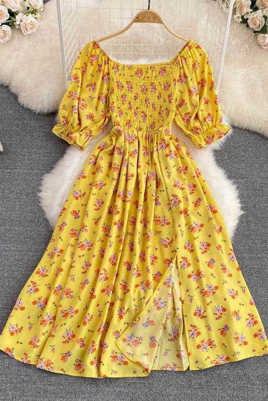 Floral smocked midi dress - Shop Style & More | Fresh Looks, Everyday Deals & Free Shipping