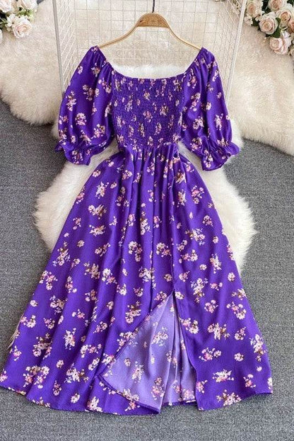 Floral smocked midi dress - Shop Style & More | Fresh Looks, Everyday Deals & Free Shipping