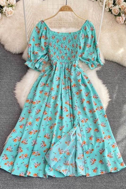 Floral smocked midi dress - Shop Style & More | Fresh Looks, Everyday Deals & Free Shipping