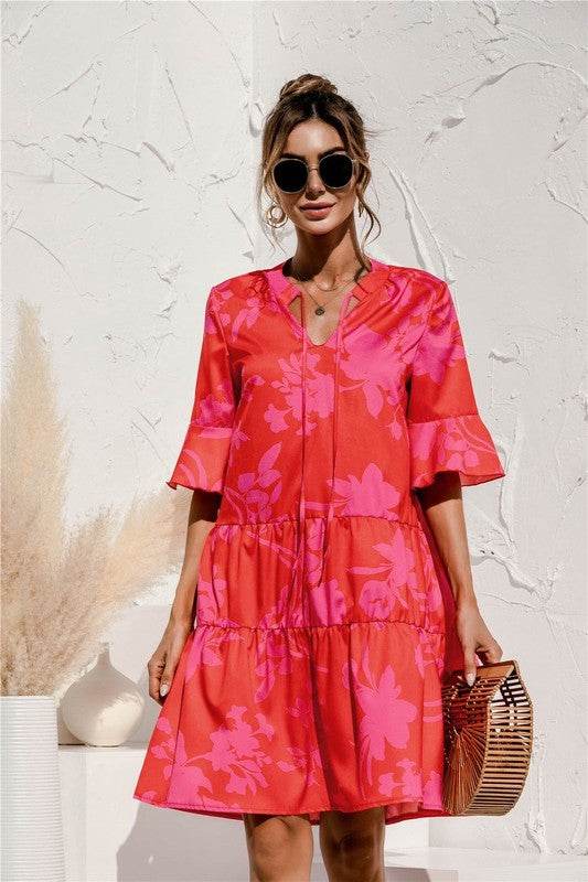 Tiered short sleeve dress - Shop Style & More | Fresh Looks, Everyday Deals & Free Shipping