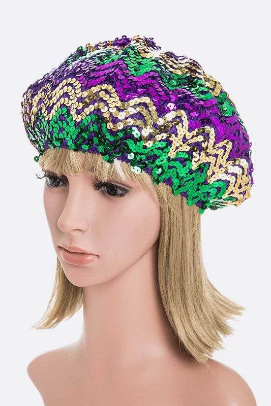 Mardi Gras Sequin Statemnt Stretchy Baret - Shop Style & More | Fresh Looks, Everyday Deals & Free Shipping