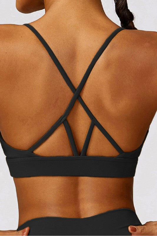 Tight brushed back yoga bras Sports Bras