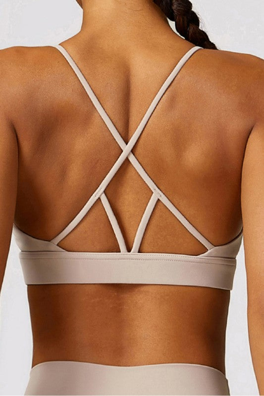 Tight brushed back yoga bras Sports Bras