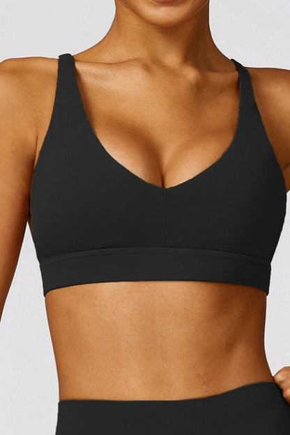 Tight brushed back yoga bras Sports Bras