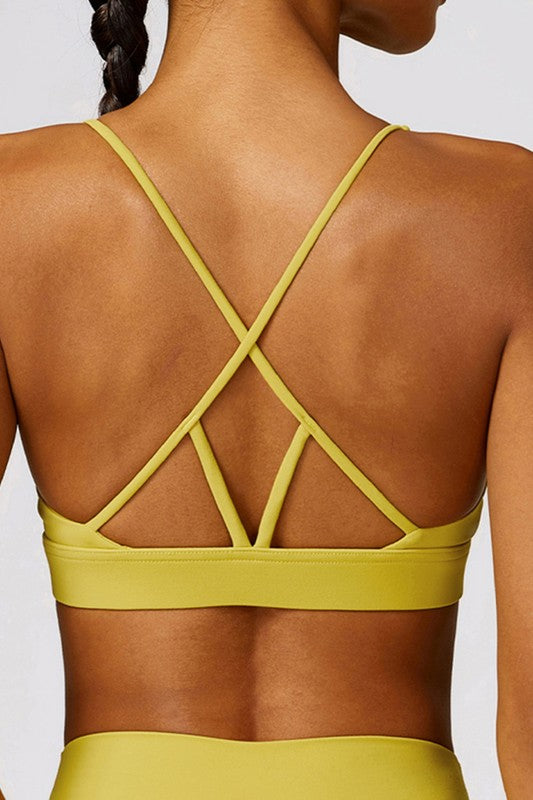 Tight brushed back yoga bras Sports Bras