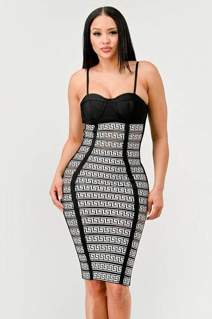 Maze Enigma Bodycon Dress - Shop Style & More | Fresh Looks, Everyday Deals & Free Shipping