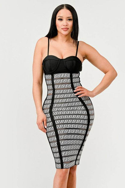 Maze Enigma Bodycon Dress - Shop Style & More | Fresh Looks, Everyday Deals & Free Shipping