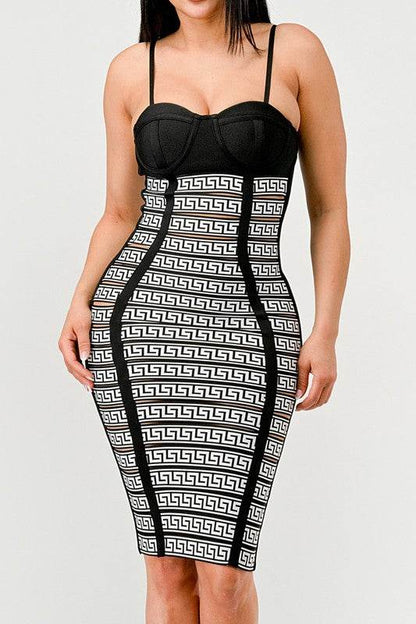 Maze Enigma Bodycon Dress - Shop Style & More | Fresh Looks, Everyday Deals & Free Shipping
