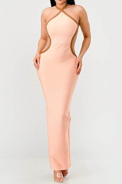 Peaches and Cream Infinity Gown Bandage dress - Shop Style & More | Fresh Looks, Everyday Deals & Free Shipping