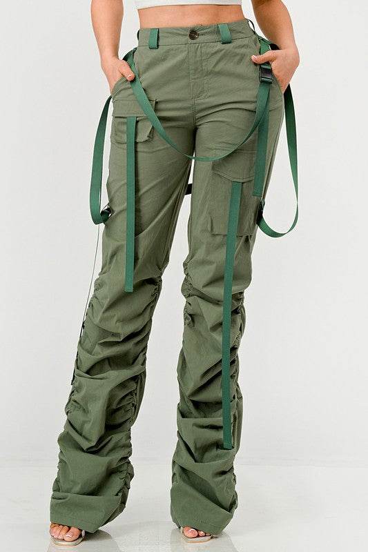 Ruched Utility Elegance Pants - Shop Style & More | Fresh Looks, Everyday Deals & Free Shipping