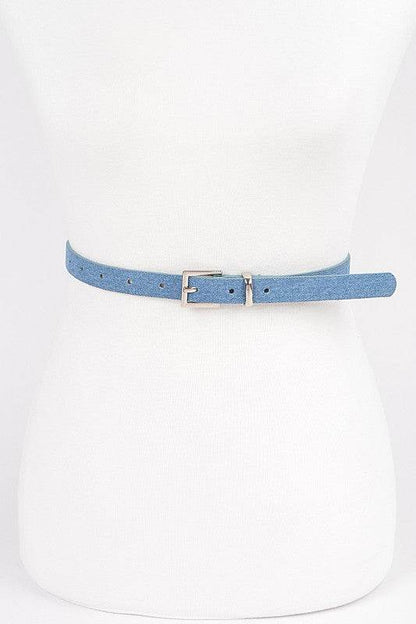 Double Skinny Denim Belt - Shop Style & More | Fresh Looks, Everyday Deals & Free Shipping