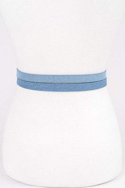 Double Skinny Denim Belt - Shop Style & More | Fresh Looks, Everyday Deals & Free Shipping