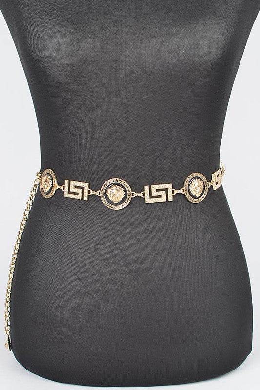 Lion Emblem Iconic Chain Belt - Shop Style & More | Fresh Looks, Everyday Deals & Free Shipping