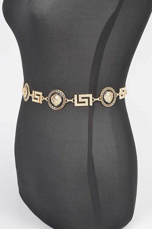 Lion Emblem Iconic Chain Belt - Shop Style & More | Fresh Looks, Everyday Deals & Free Shipping
