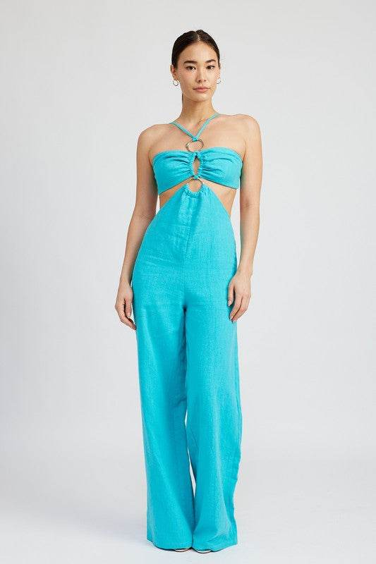DOUBLE O RING CUT OUT JUMPSUIT - Shop Style & More | Fresh Looks, Everyday Deals & Free Shipping