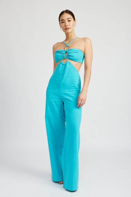 DOUBLE O RING CUT OUT JUMPSUIT - Shop Style & More | Fresh Looks, Everyday Deals & Free Shipping