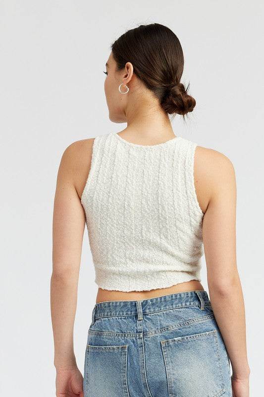RIB CROPPED TANK TOP - Shop Style & More | Fresh Looks, Everyday Deals & Free Shipping