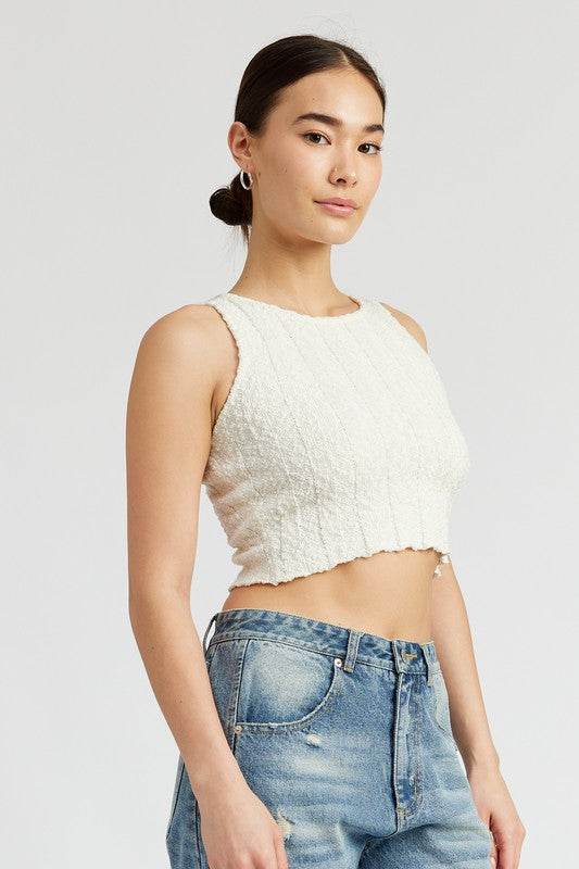 RIB CROPPED TANK TOP - Shop Style & More | Fresh Looks, Everyday Deals & Free Shipping