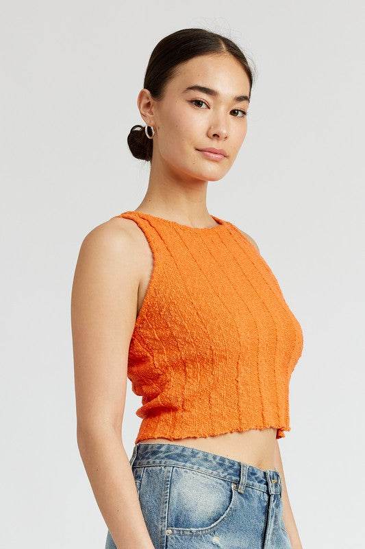 RIB CROPPED TANK TOP - Shop Style & More | Fresh Looks, Everyday Deals & Free Shipping