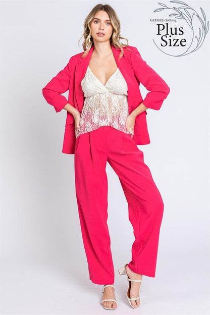 Plus High-Waisted Pleated Slacks - Shop Style & More | Fresh Looks, Everyday Deals & Free Shipping