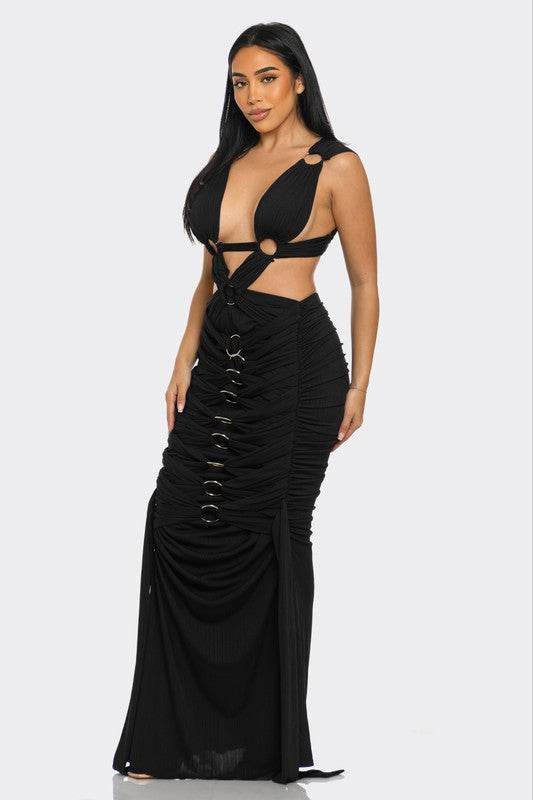 Sahara Mystique Pleated Gown - Shop Style & More | Fresh Looks, Everyday Deals & Free Shipping