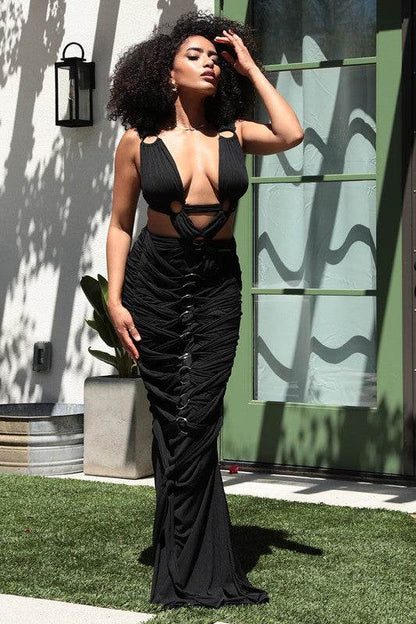 Sahara Mystique Pleated Gown - Shop Style & More | Fresh Looks, Everyday Deals & Free Shipping