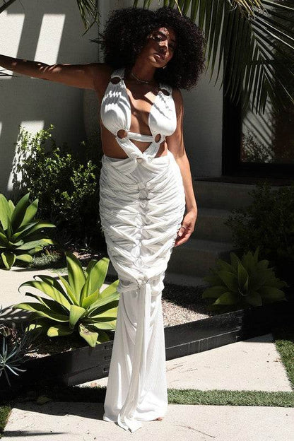 Sahara Mystique Pleated Gown - Shop Style & More | Fresh Looks, Everyday Deals & Free Shipping