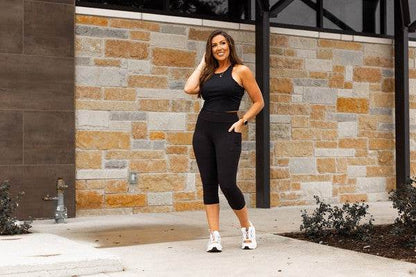 Black CAPRI with POCKETS - Shop Style & More | Fresh Looks, Everyday Deals & Free Shipping