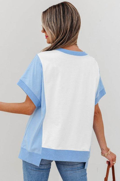 Waverly Exposed Seam Crew Neck Top - Shop Style & More | Fresh Looks, Everyday Deals & Free Shipping