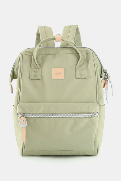 Himawari Water Resistant Canvas Backpack Bag with Side Pockets Pistachio One Size Bags