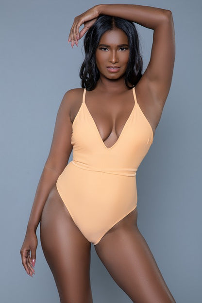 Addison One Piece Swimsuit Melon One-Piece Swimwear