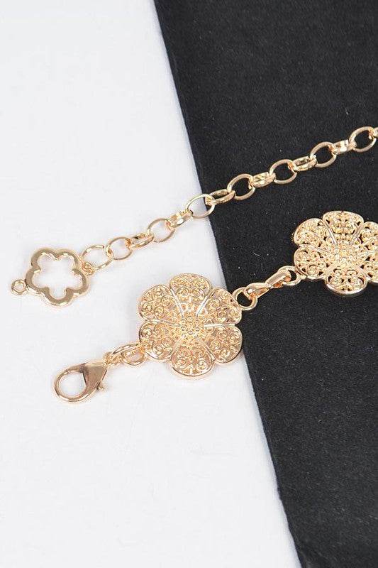 Flower Filigree Station Chain Belt - Shop Style & More | Fresh Looks, Everyday Deals & Free Shipping